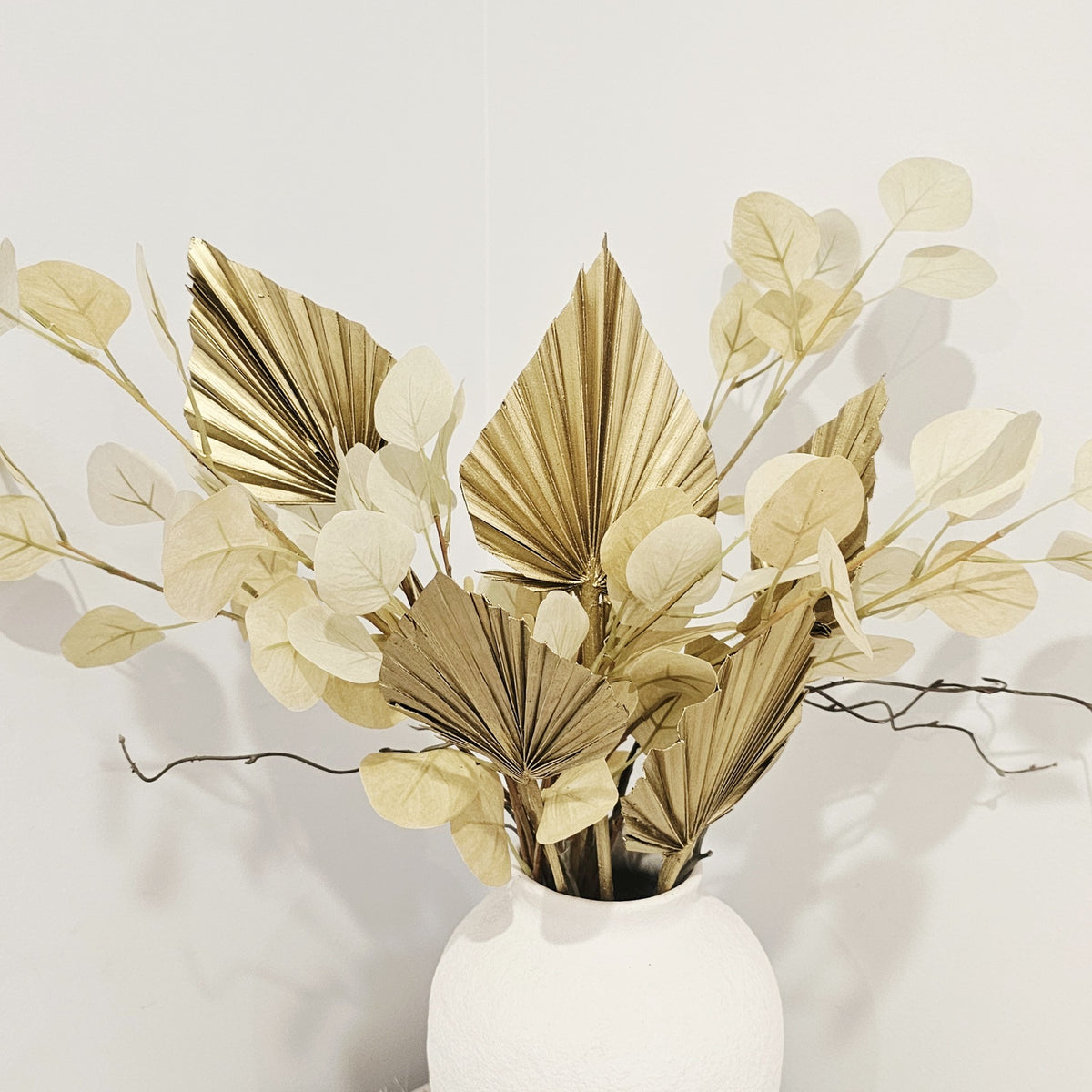 Preserved Natural Palm Leaf Set of 5 | Gold