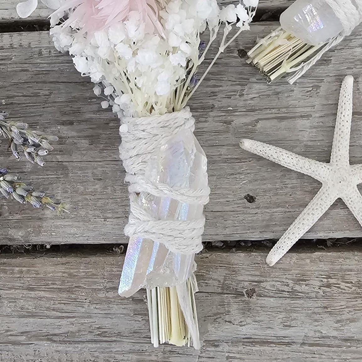 Gypsy Angel Aura Wand & Dried Flowers