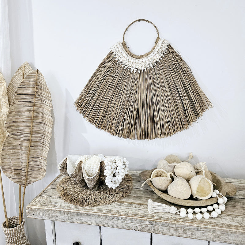 Brunswick Seagrass and Shell Wall Hanging