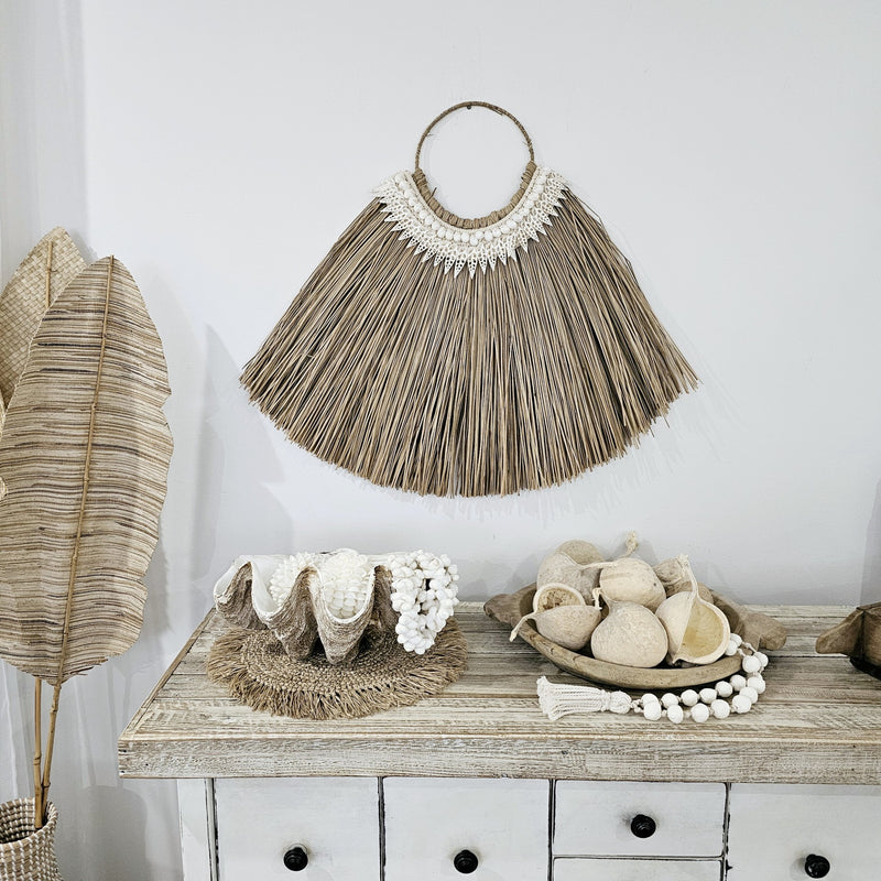 Brunswick Seagrass and Shell Wall Hanging