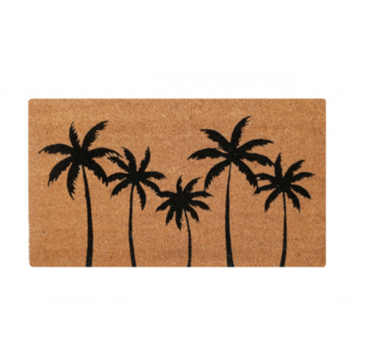 The Palms Coir Doormat | Black