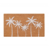 The Palms Coir Doormat | White