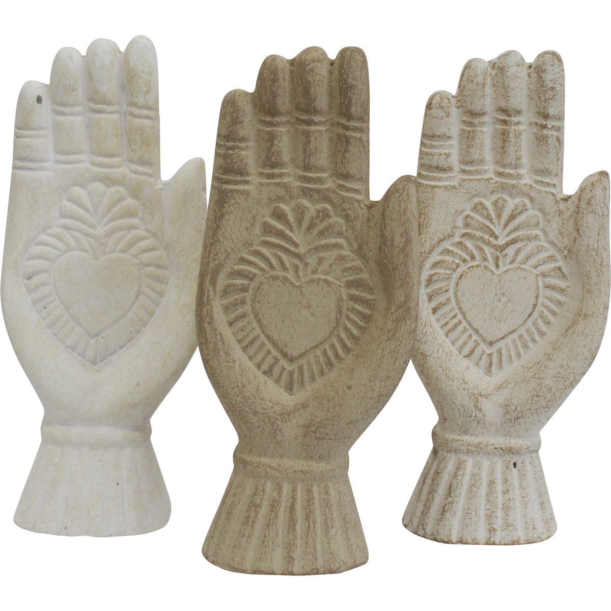 Amor Heart in Hand Sculpture | 3 Colours