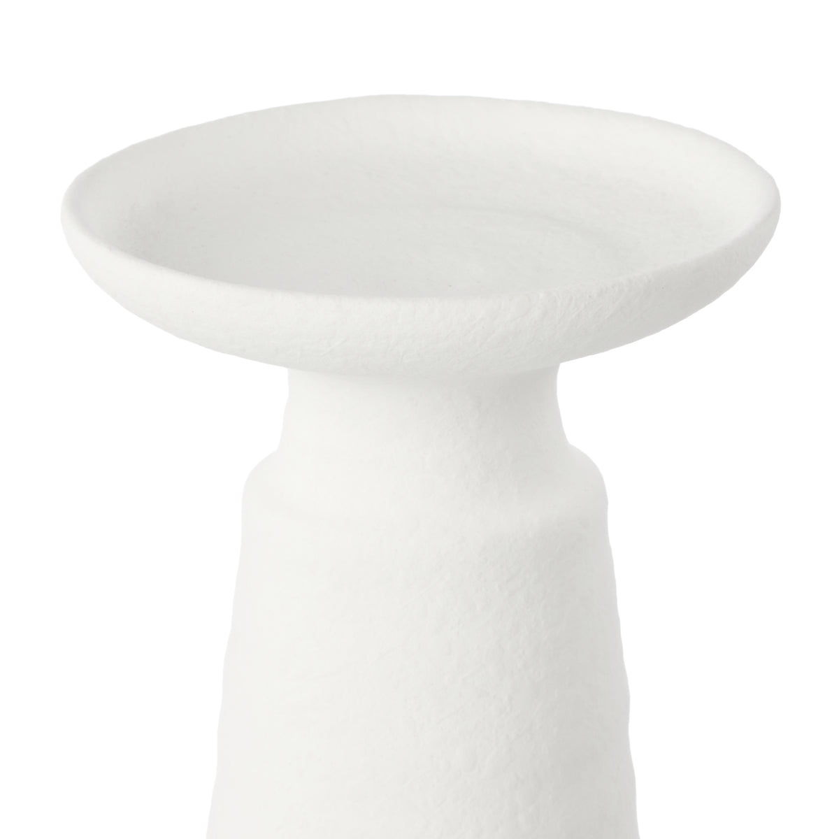 Haven White Clay Candleholder