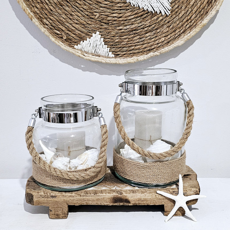 Rustic Hurricane Lantern