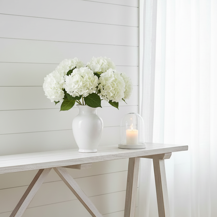 Hydrangea Stem | White