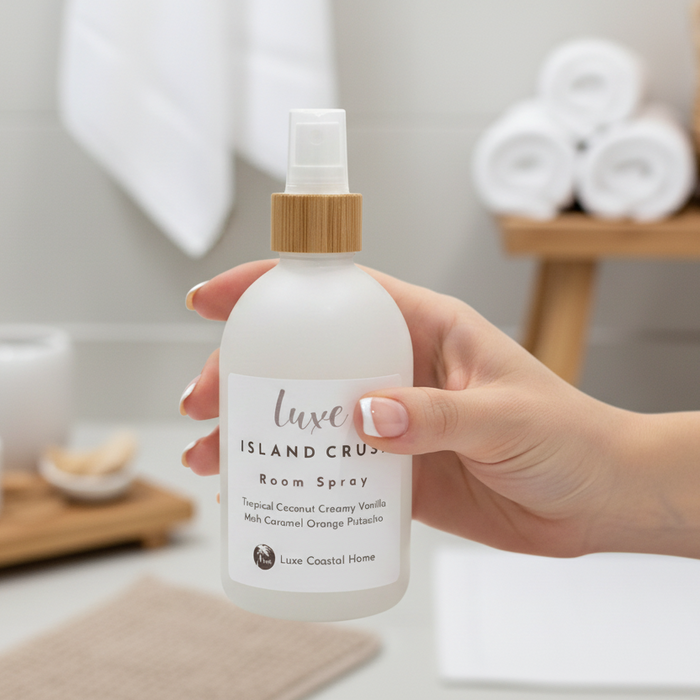 Tropical coastal  room spray for any decor style