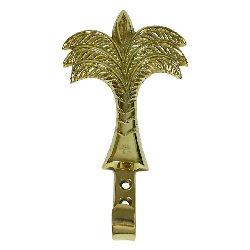 Coco Isle Palm Tree Brass Wall Hook