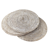 Rattan Place Mat | Whitewash