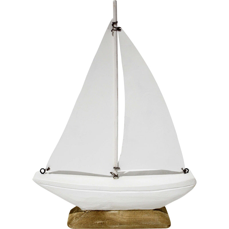 White Wooden Sailing Boat