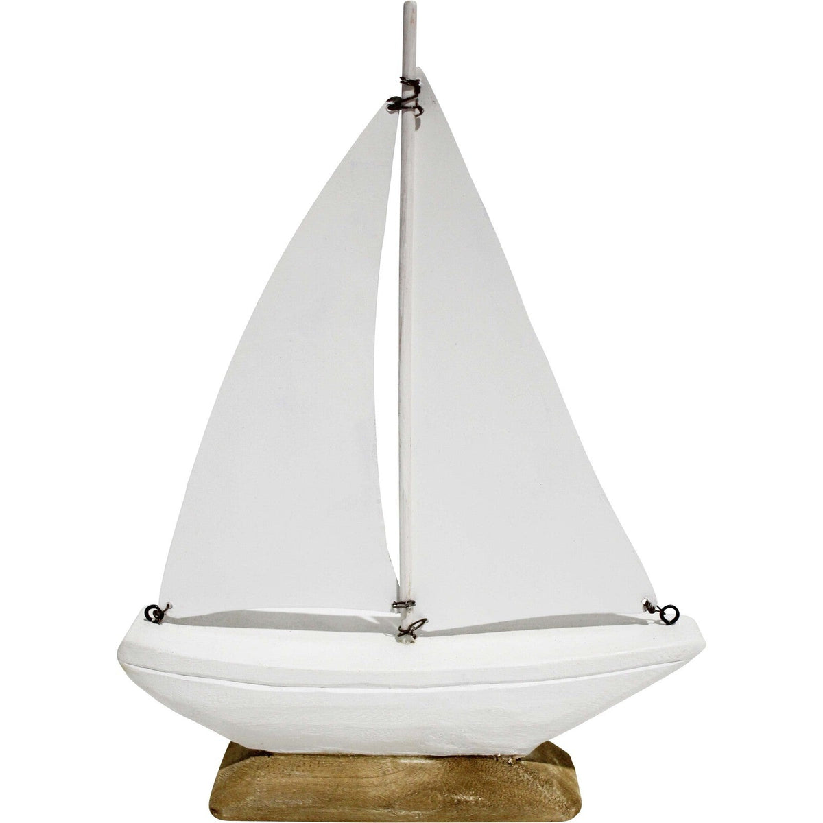 White Wooden Sailing Boat