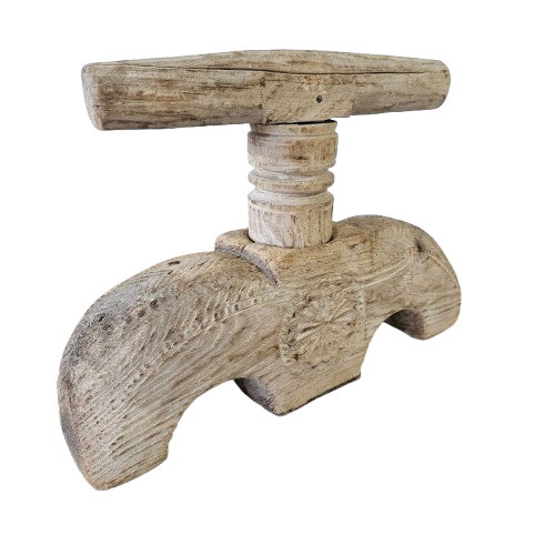 Vintage Indian Bleached Wooden Juicer