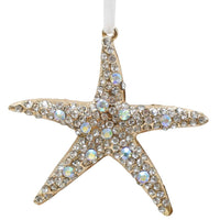 Bling Hanging Star Fish Xmas Ornament