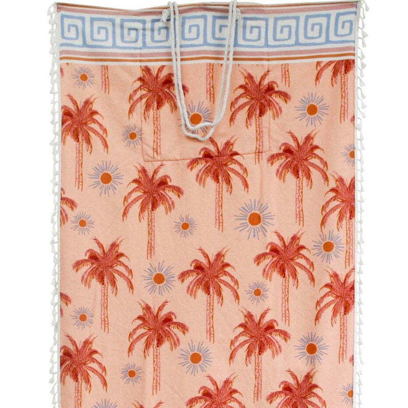 Palm Spring Beach Towel Bag