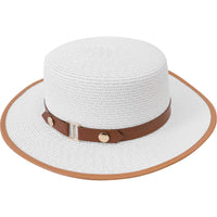 Bronte White Straw Hat