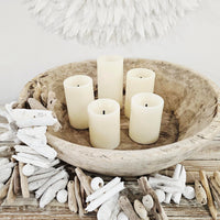 Luxe LED Flameless Pillar Candle Set of 5 | White
