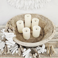 Luxe LED Flameless Pillar Candle Set of 5 | White
