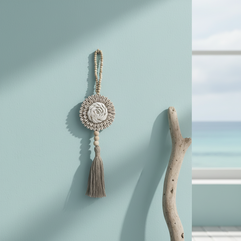 LEILANI_SHELL_HALO_WALL_HANGING BALINESE CRAFTED COASTAL DECOR