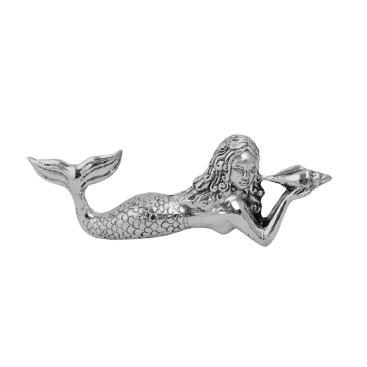 Laying Silver Mermaid