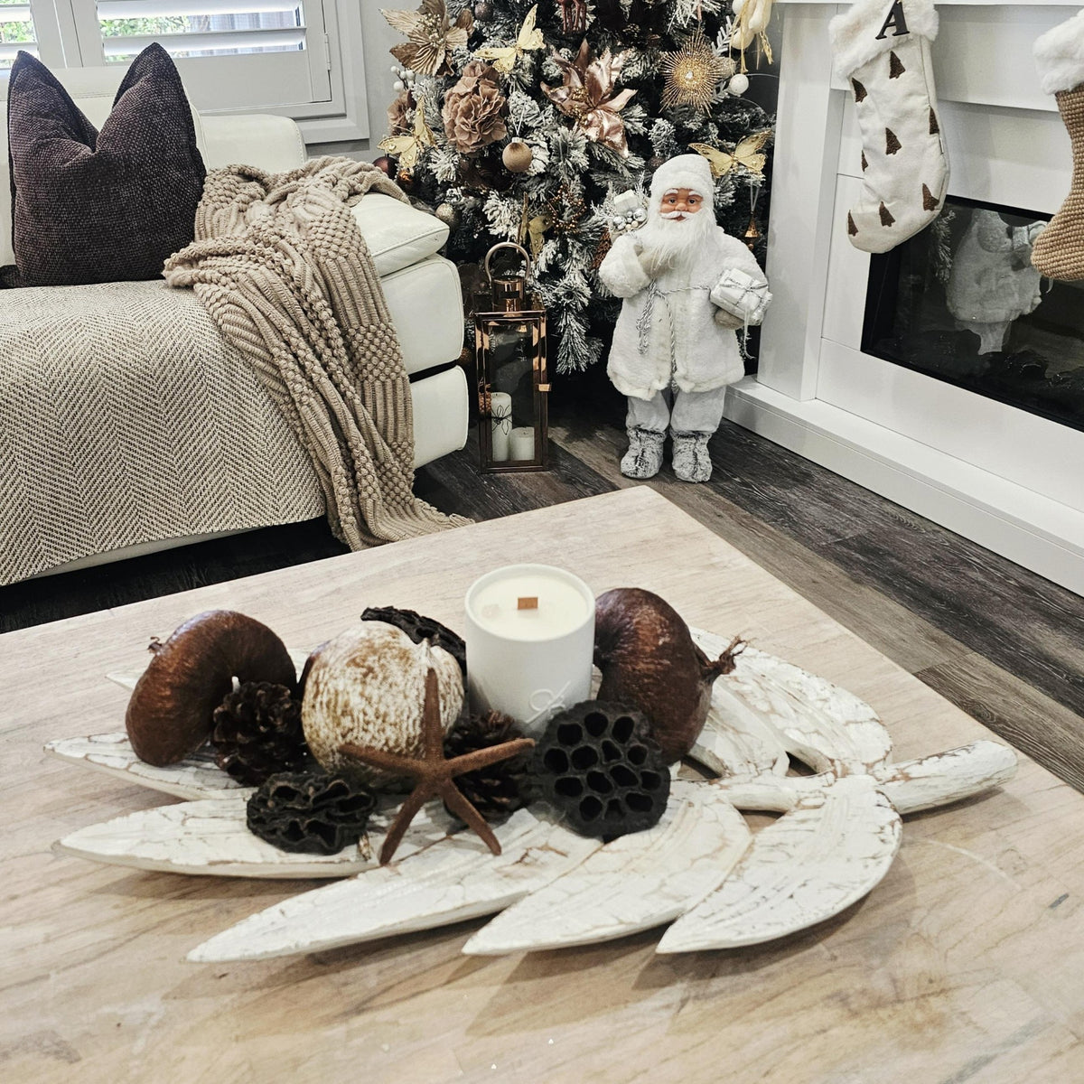 Bangalow Carved Palm Leaf Tray