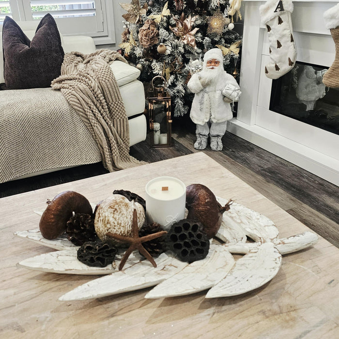 Bangalow Carved Palm Leaf Tray