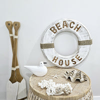 Rustic Wooden Life Buoy | Natural