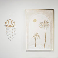Coastal Calm Palm Tree Canvas | Single Palm | Pre Order Despatched 5-7 Days