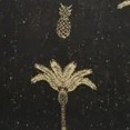 Cabo Tropical Palm Tree Cushion | Black 55 cm