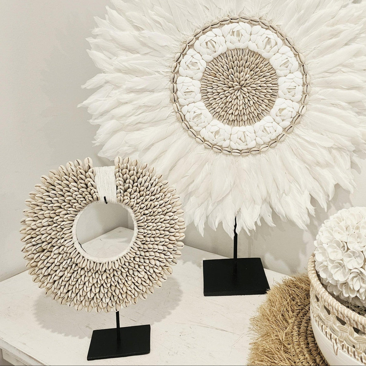 Papua Cowrie Shell Hoop Decorative Necklace