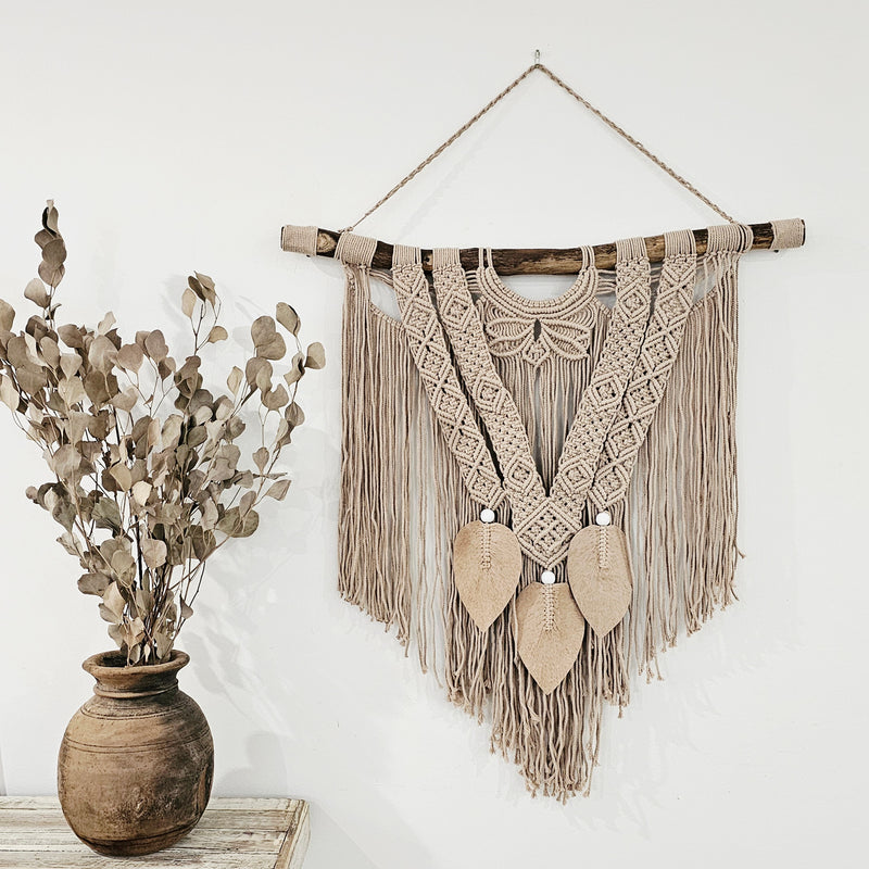 Indie Macrame Wall Hanging | Latte