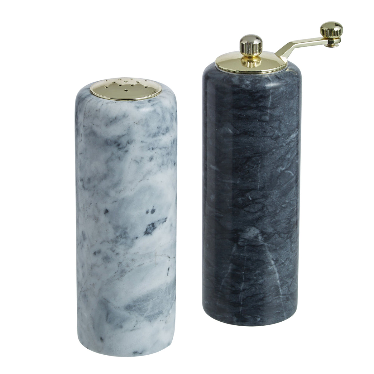 Marble salt and pepper mill