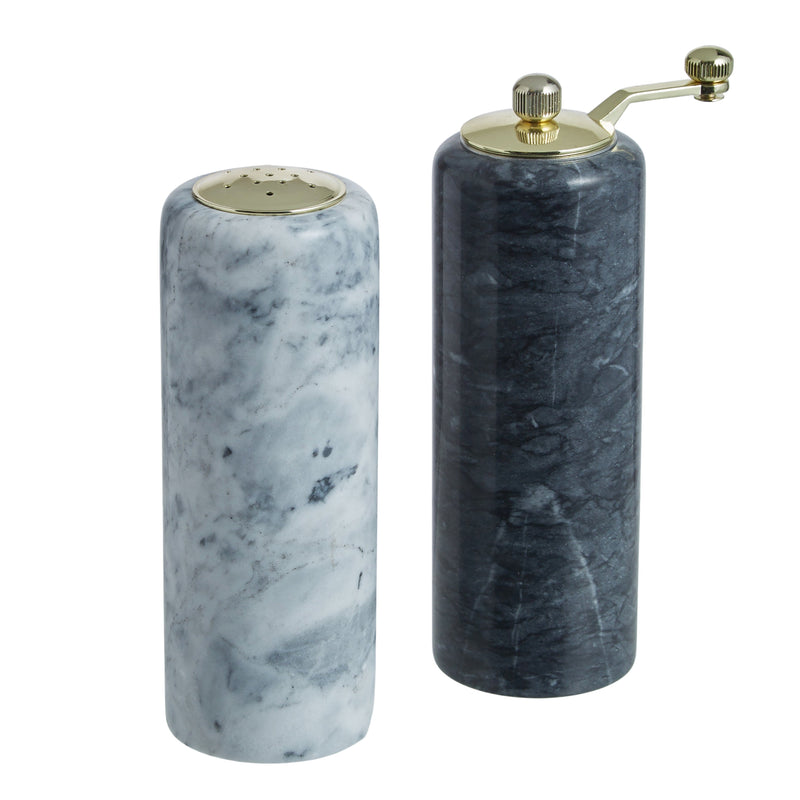 Marble salt and pepper mill