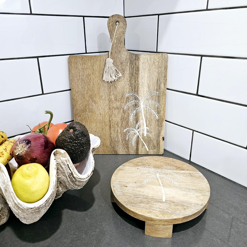 Miami Palms Wooden Serving Board