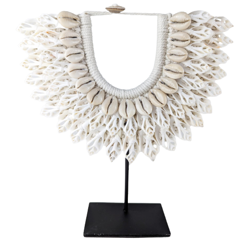 Leilani Shell Necklace on Stand