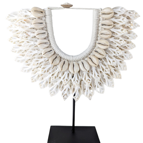 Leilani Shell Necklace on Stand