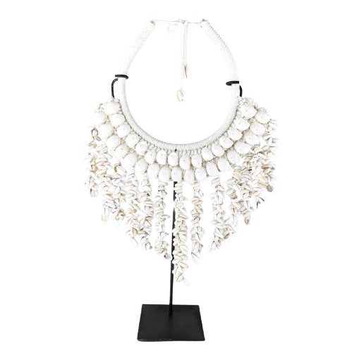 Ayla Shell Necklace on Stand