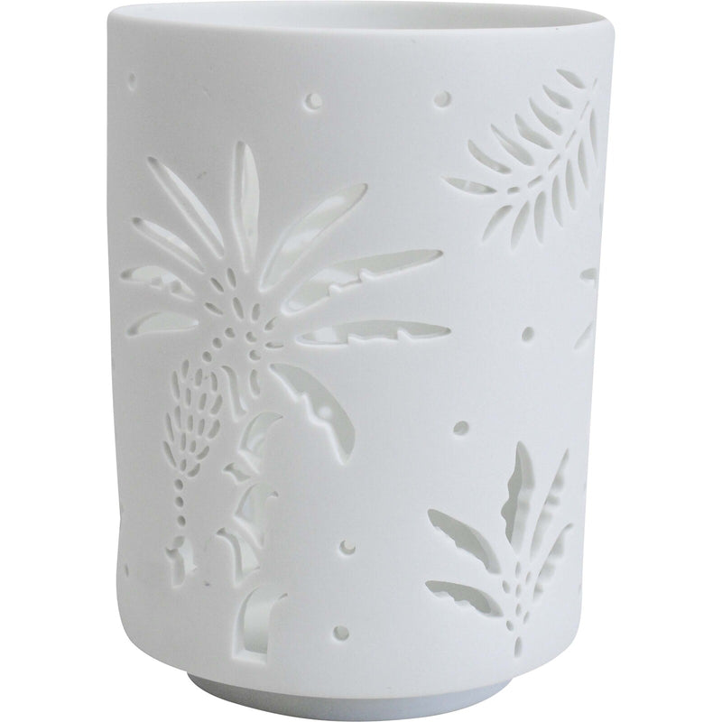 The Palms Porcelain Candle Tea Light Holder