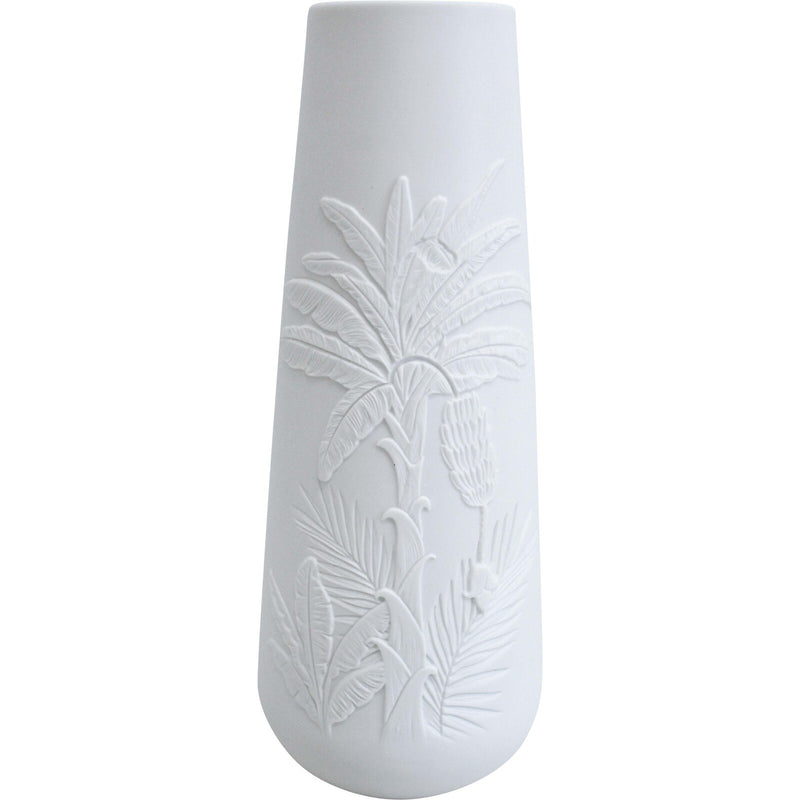 The Palms White Porcelain Vase