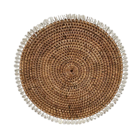 Rattan Place Mat | Natural | Shells