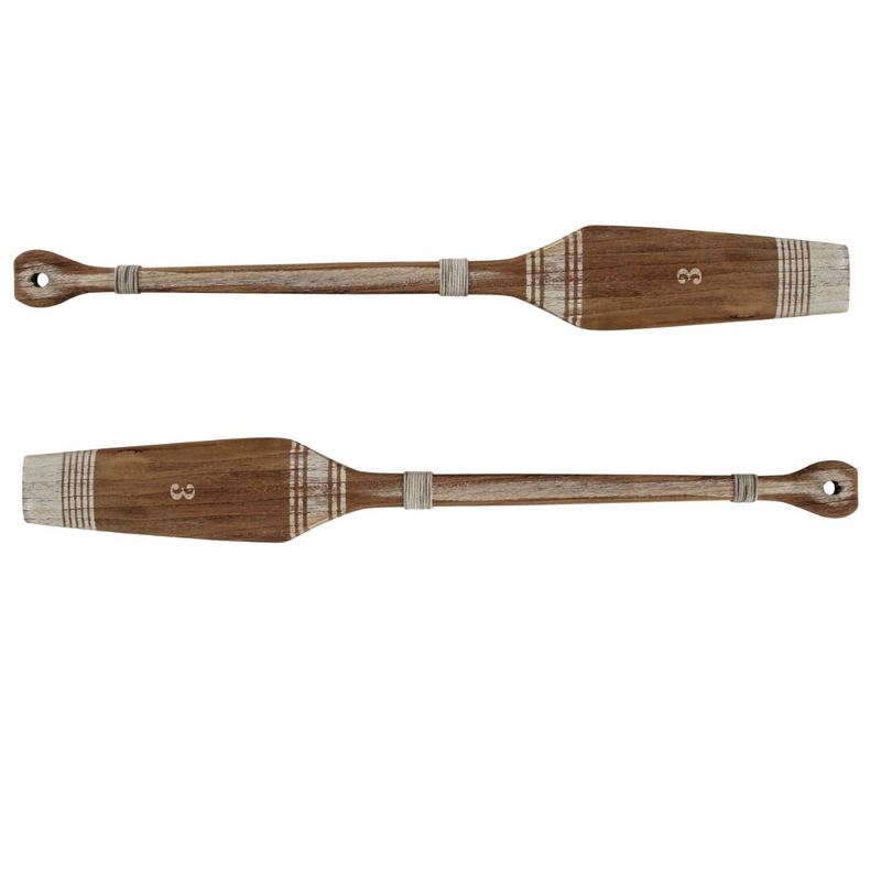 Reclaimed Wooden Oar Set of 2 | Natural #3