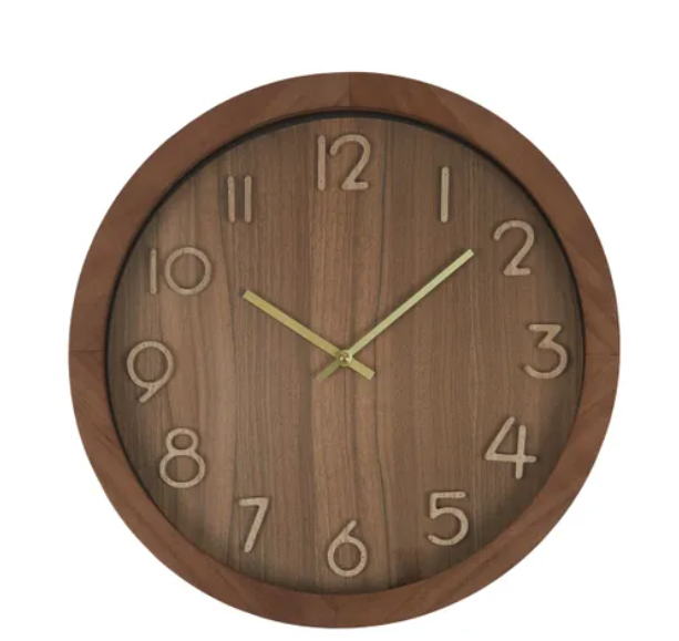 Hudson Walnut Wall Clock
