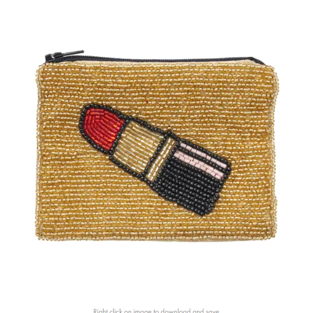 Pout Beaded Purse
