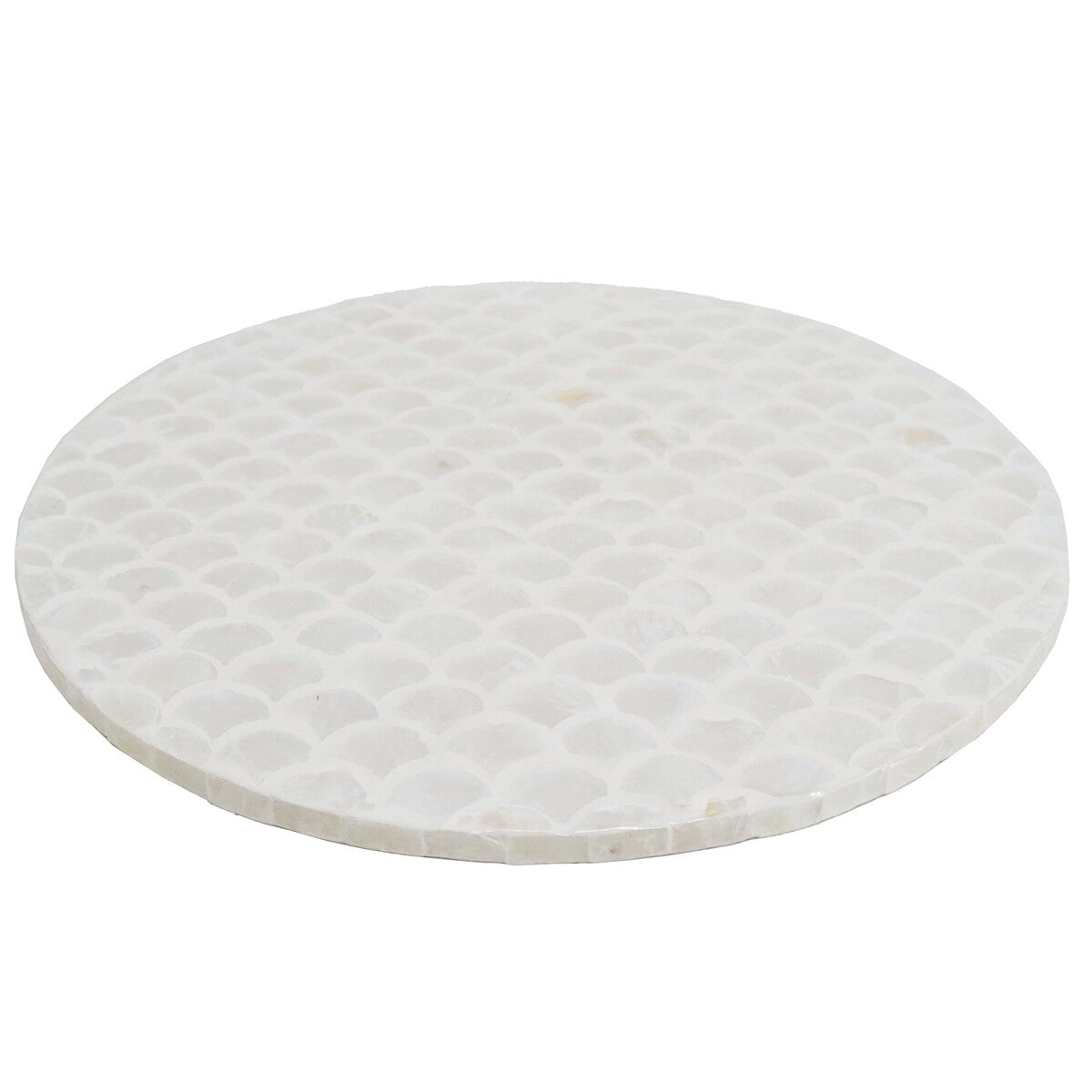 Capiz Shell Inlay Round Place Mat