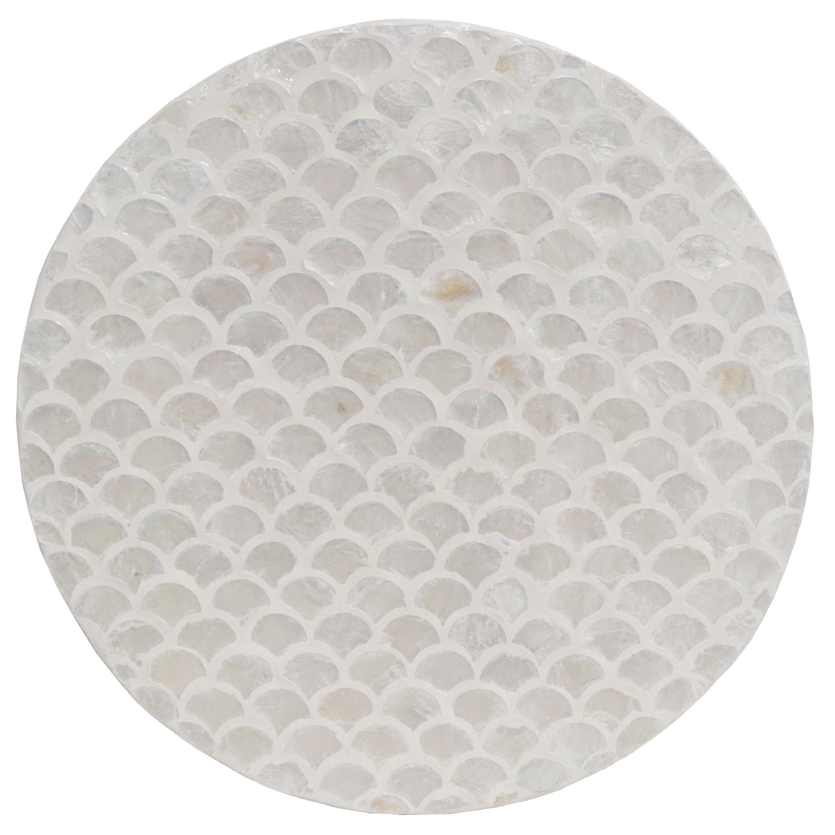 Capiz Shell Inlay Round Place Mat