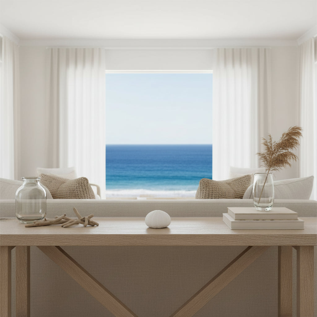 DECORATIVE SEA URCHIN SCULPTURE FOR COASTAL BEACH HOUSE INTERIORS