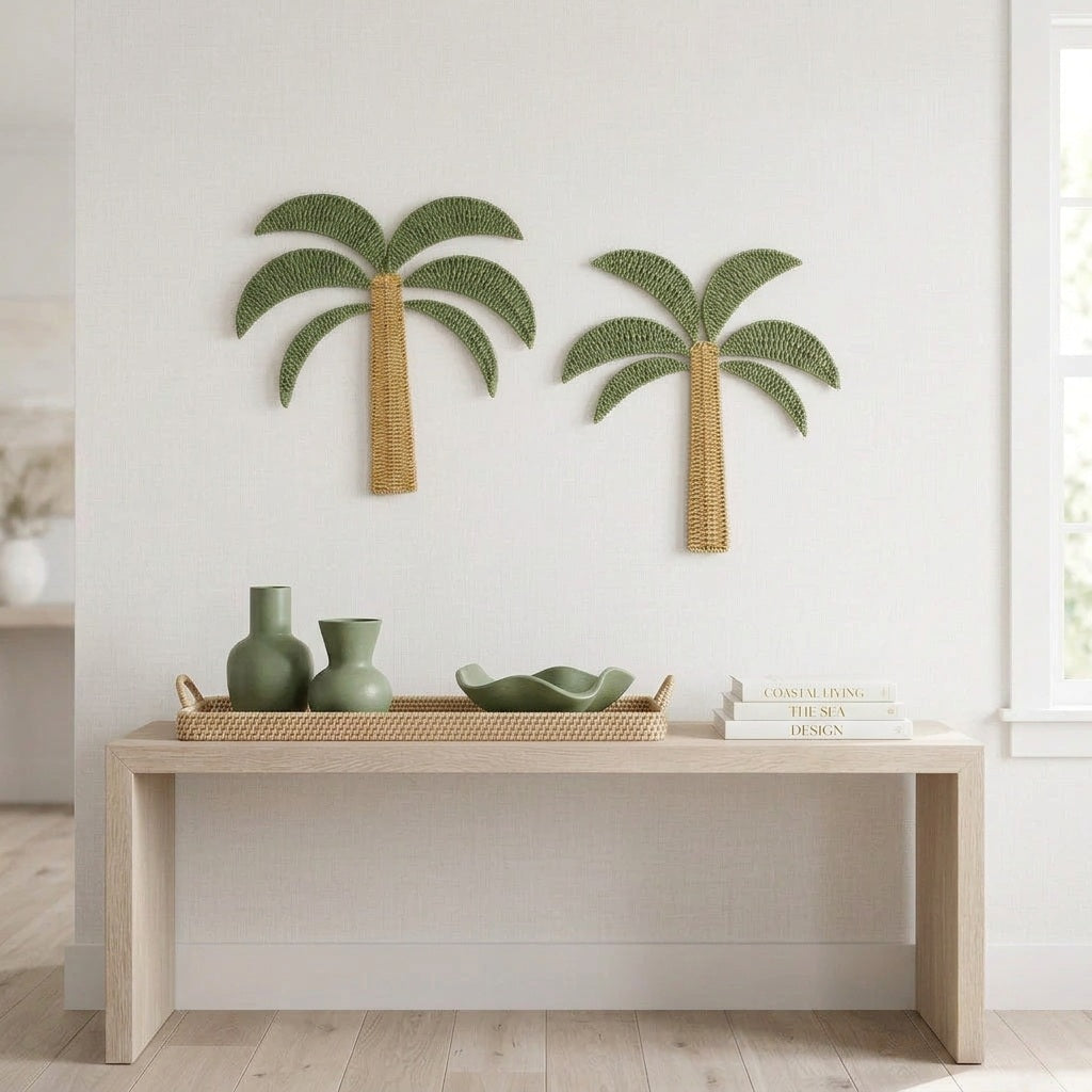 Barefoot Palm Woven Wall Decor | Set of 2