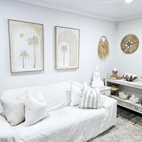 Coastal Calm Palm Tree Canvas | Double Palm