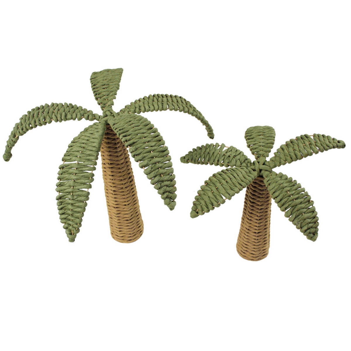 Barefoot Palm Woven Tropical Trees | Set of 2