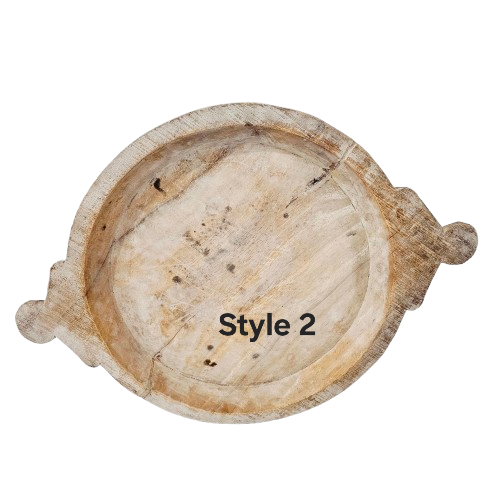 Bleached Vintage Indian Parat Plate
