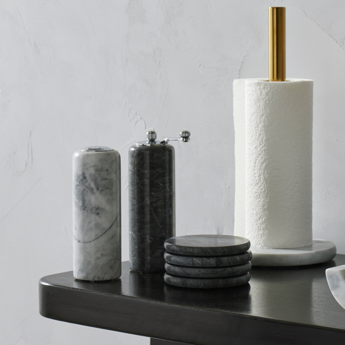 Marble Salt and Pepper Mill Set